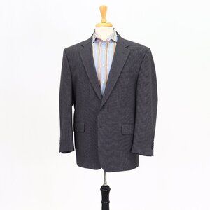 Jos. A. Bank 44S Gray Check 2-Button Sport Coat Blazer Jacket P236